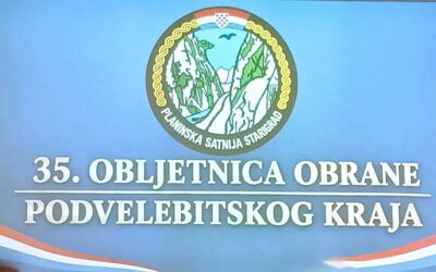 Sedmaši i osmaši na obilježavanju 35.obljetnice obrane Podvelebitskog kraja